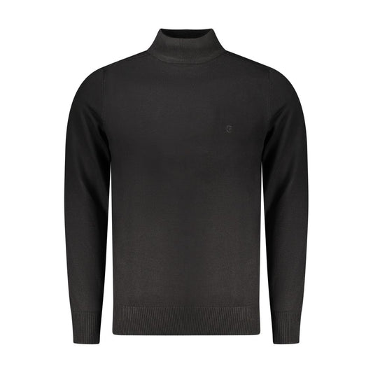 Nero Viscosa Uomo Maglia