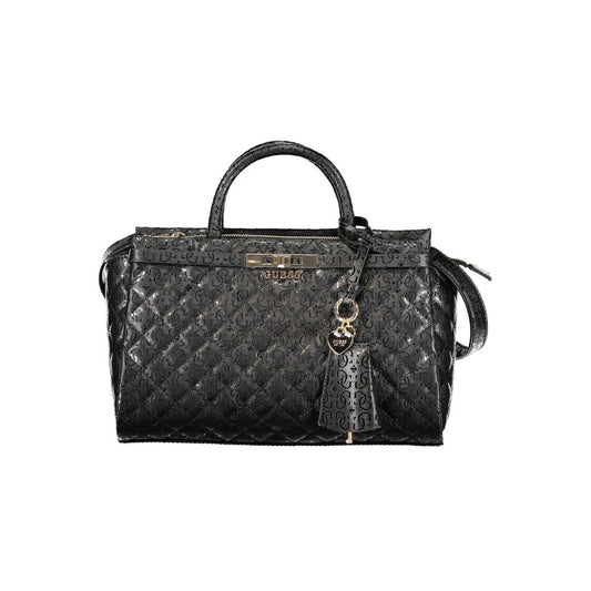 Black Polyurethane Women's Handbag