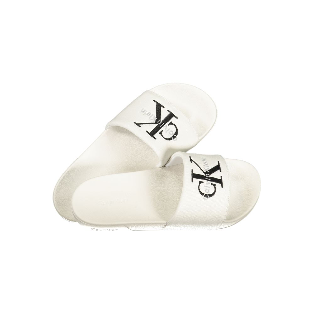 White Polyurethane Men Slipper