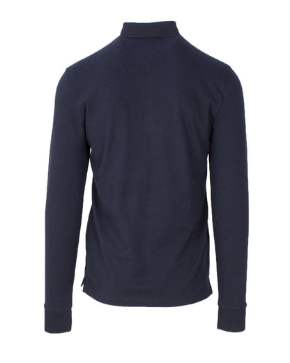 Blue Cotton Polo Shirt