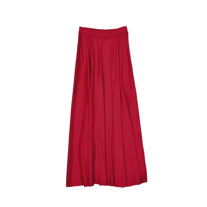 Multicolor Acetate Midi Skirt