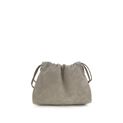 Gray Calf Leather Bos Taurus Clutch Bag