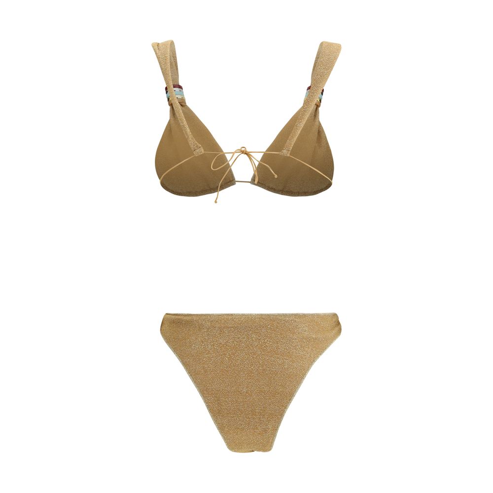 Gold Polyamide Bikini