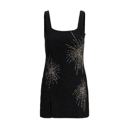 Black Nylon Casual Dress