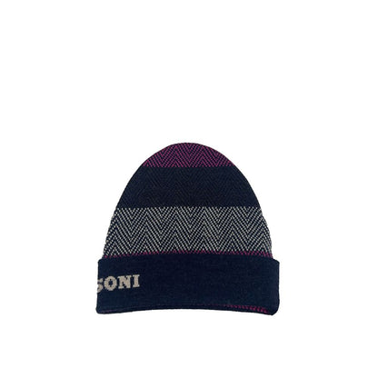 Blue Wool Beanie