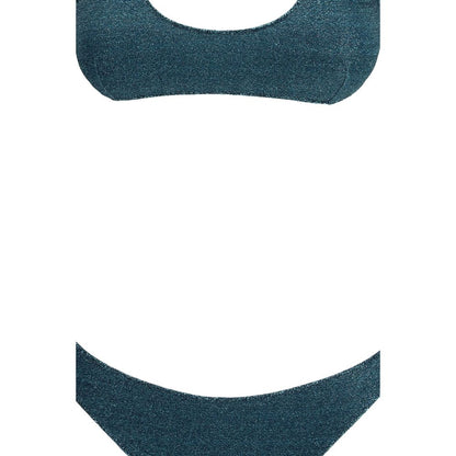 Blue Polyamide One-Piece Swimsuit