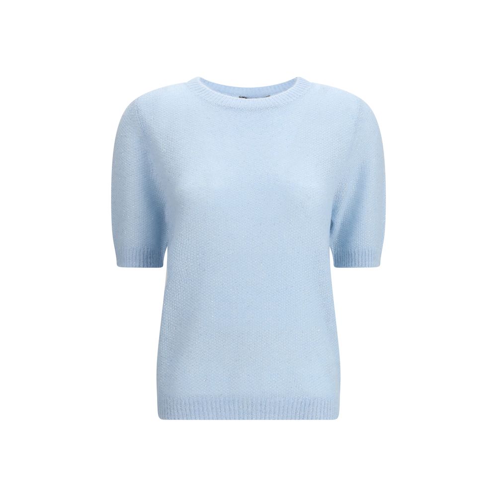 Blue Polyester Sweatshirt