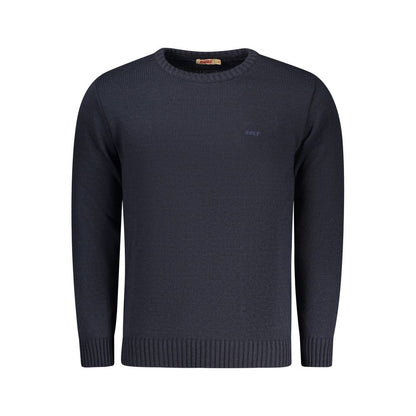 Blue Acrylic Men's Sweater