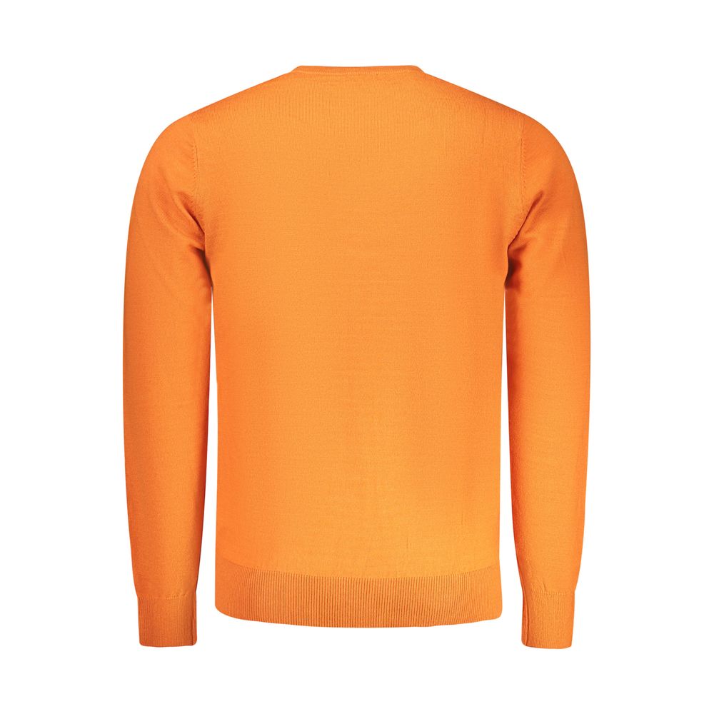 Arancione Polyester Mens Sweater