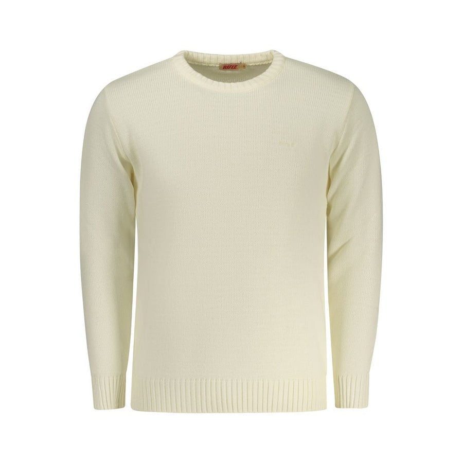 White Acrylic Men Sweater
