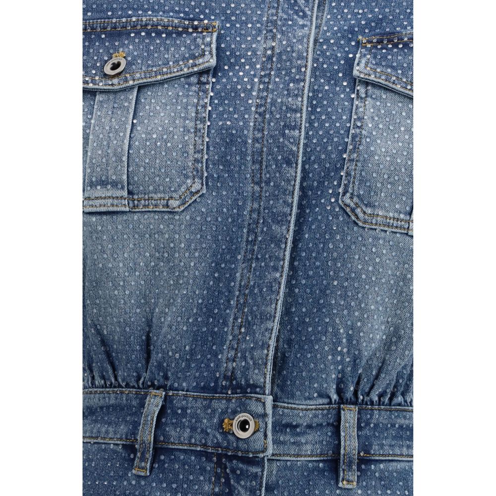 Blue Cotton Jumpsuit