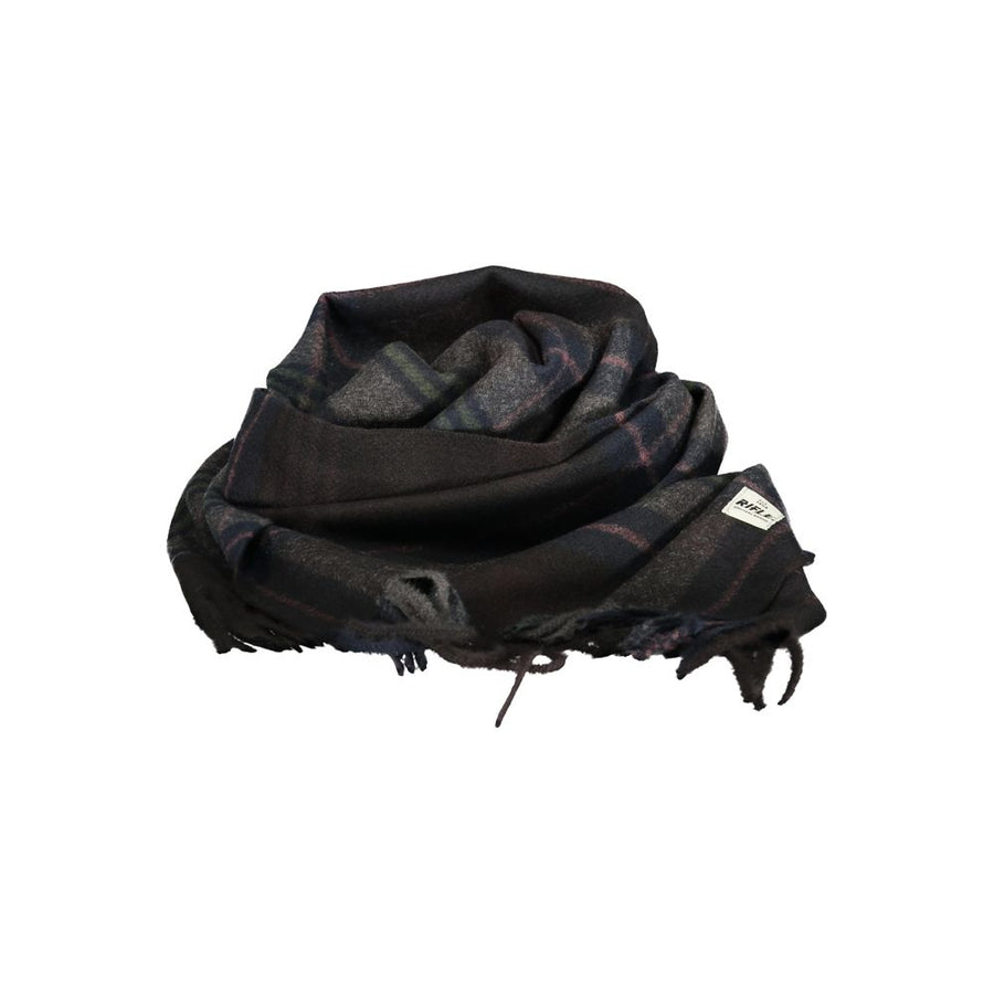 Black Polyester Mens Scarf