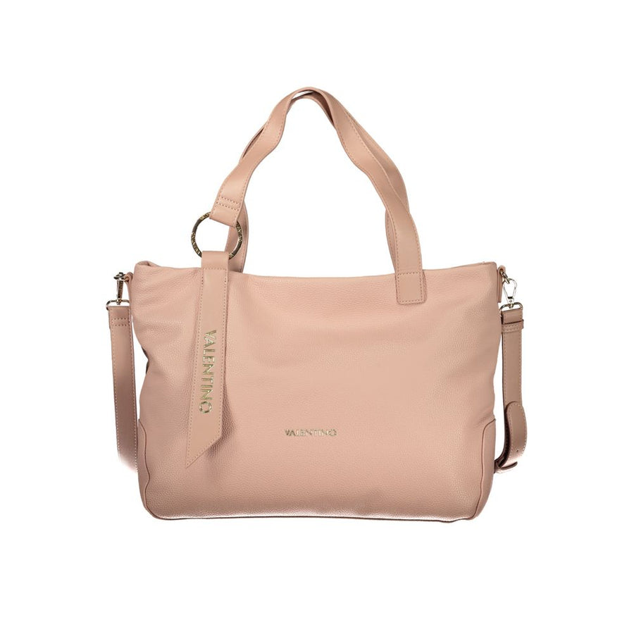 Pink Polyurethane Women's Bag