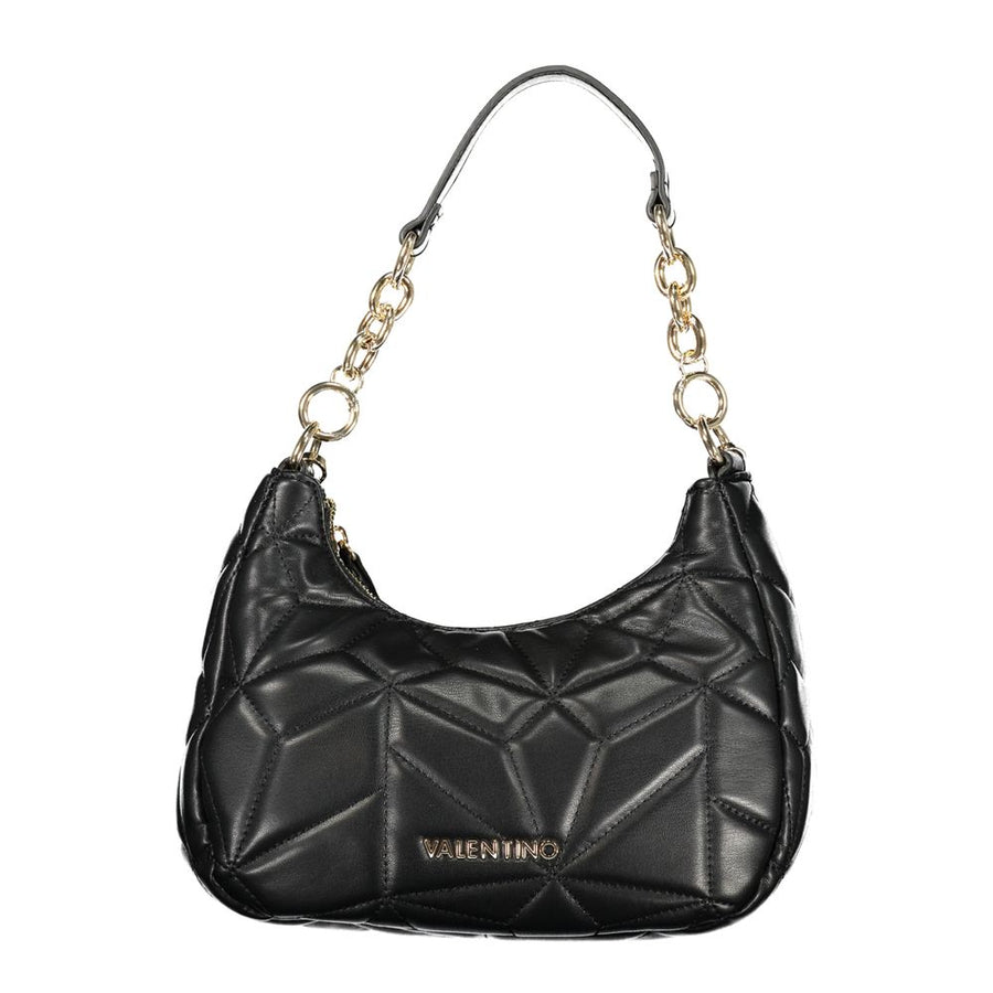 Nero Polyurethane Women's Bag with Removable Shoulder Strap