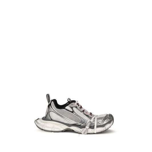 Gray Polyethylene Athletic Sneakers