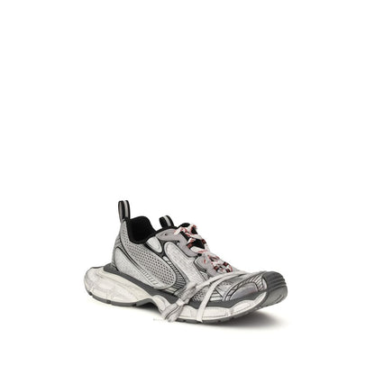 Gray Polyethylene Athletic Sneakers