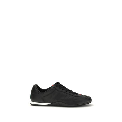 Black Calf Leather Bos Taurus Low Top Sneakers