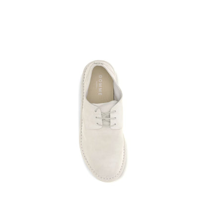 Beige Calf Leather Bos Taurus Oxfords And Derbies