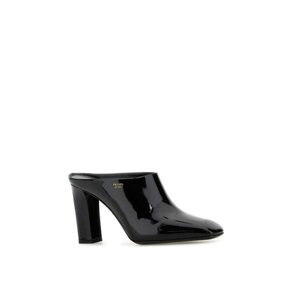 Black Calfskin Mules
