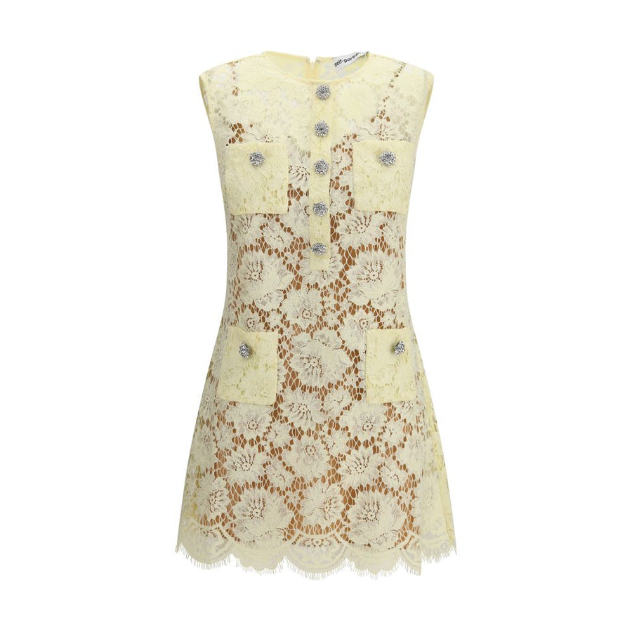 Bicolor Polyamide Casual Dress