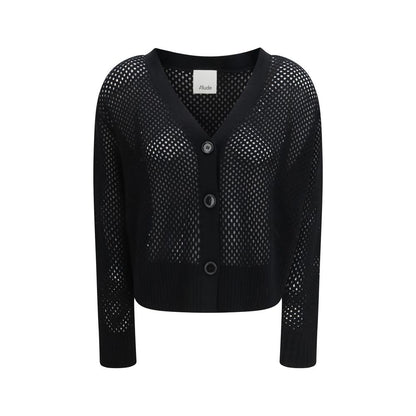 Black Wool Cardigan