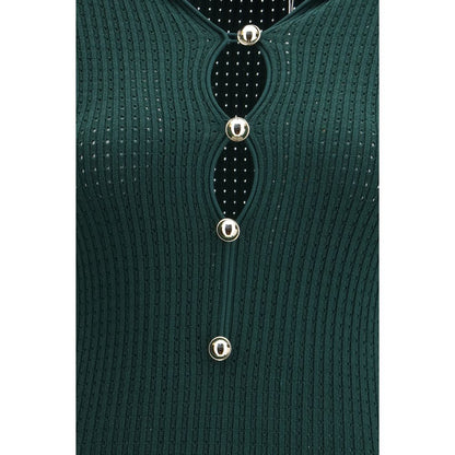 Bicolor Viscose Casual Dress