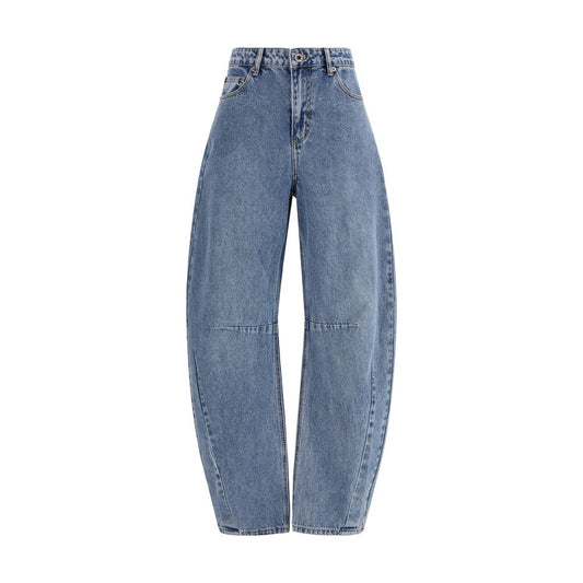 Blue Cotton Relaxed Fit Jeans