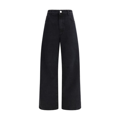 Black Cotton Relaxed Fit Jeans