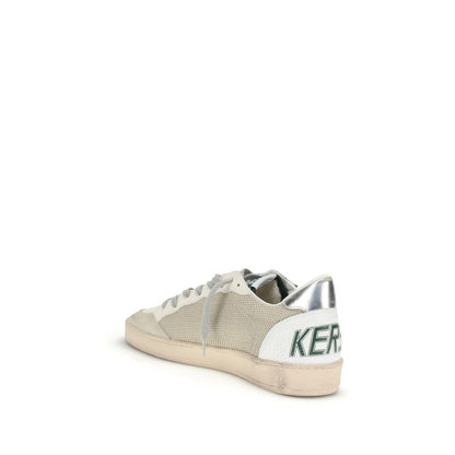 White Calf Leather Bos Taurus Low Top Sneakers