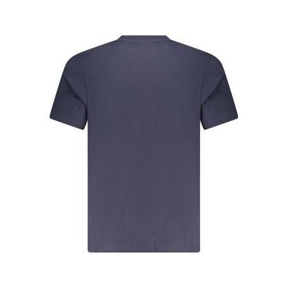 Blue Cotton Men T-Shirt