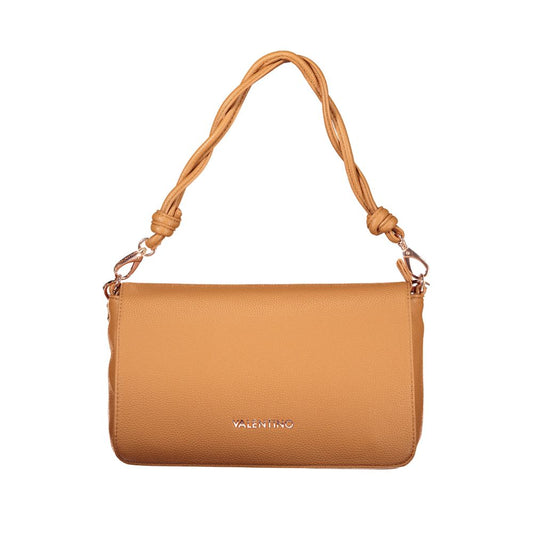 Brown Polyurethane Women's Bag