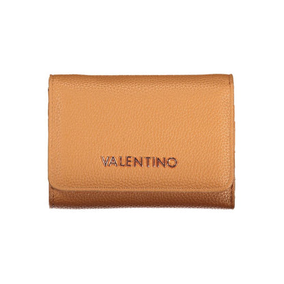 Brown Polyurethane Women's Wallet