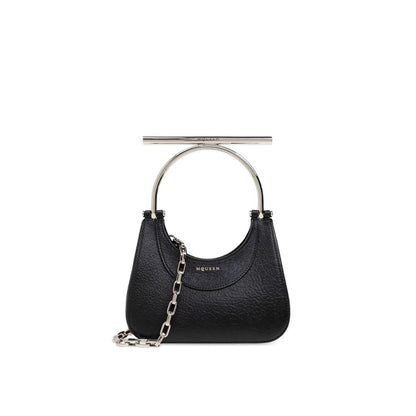 Black Lamb Leather Shoulder Bag