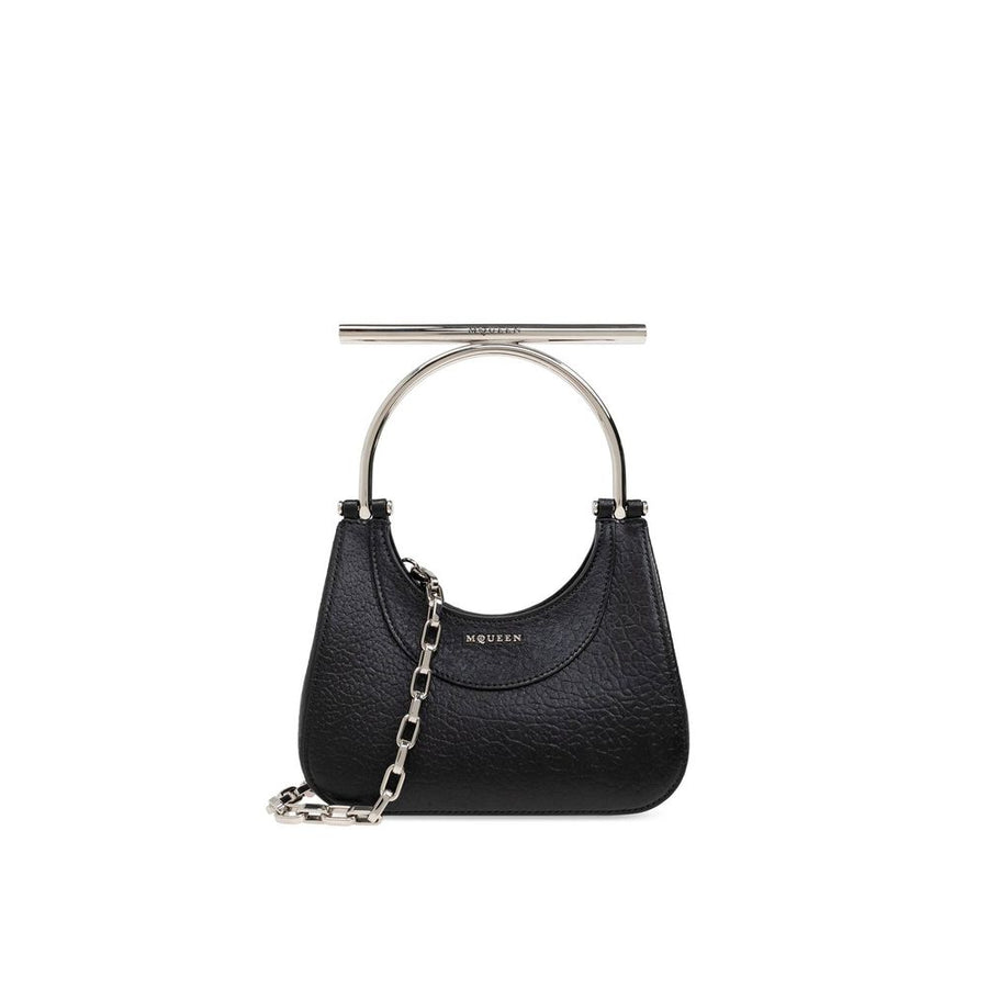 Black Lamb Leather Shoulder Bag
