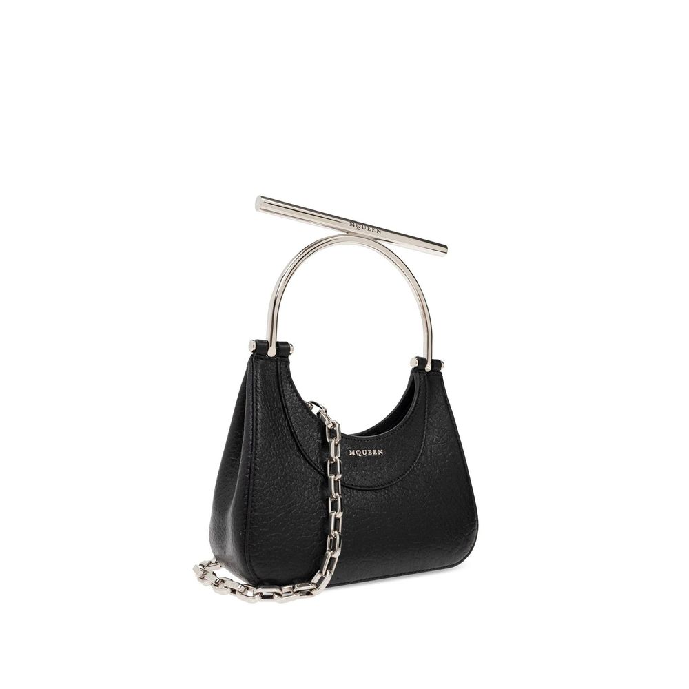 Black Lamb Leather Shoulder Bag