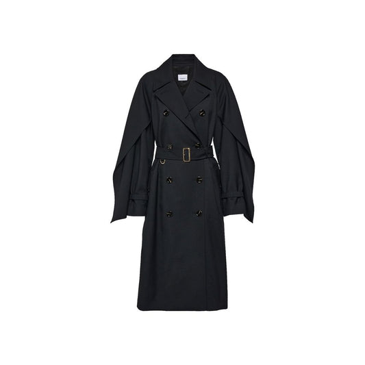 Black Polyester Coat