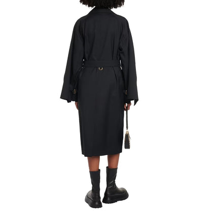 Black Polyester Coat
