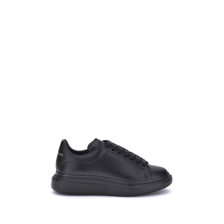 Black Calf Leather Bos Taurus Platform Sneakers