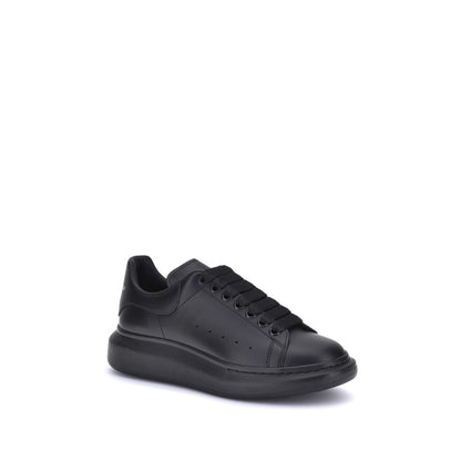 Black Calf Leather Bos Taurus Platform Sneakers