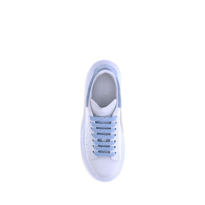 Blue Calf Leather Bos Taurus Platform Sneakers