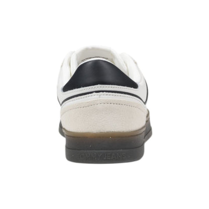 Black Leather Low Top Sneakers