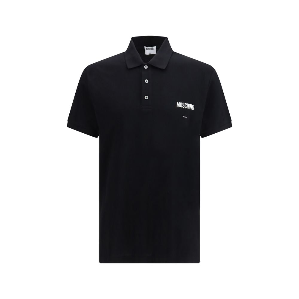 Black Cotton Polo Shirt