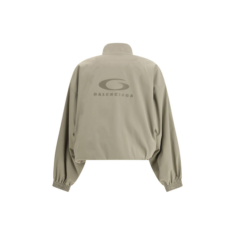 Beige Polyester Shell Jacket