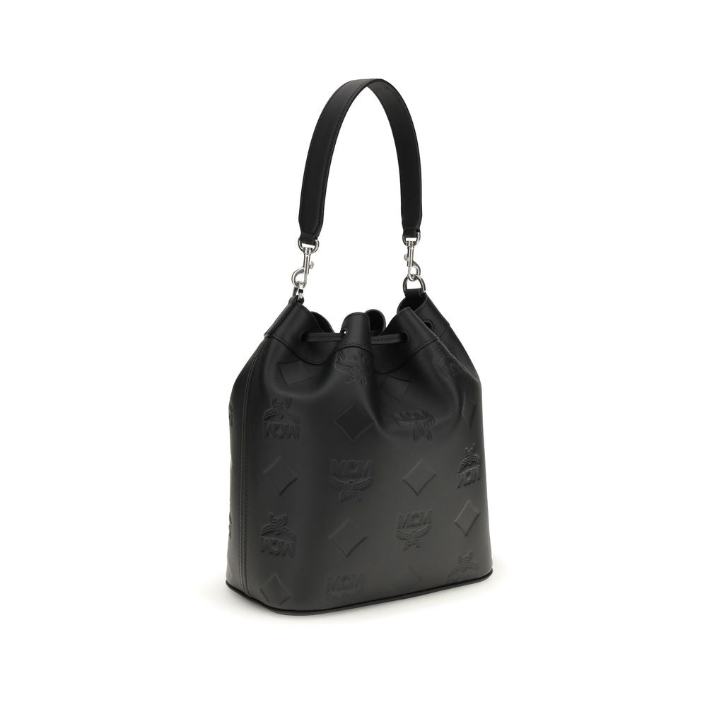 Black Calf Leather Bos Taurus Backet Bag