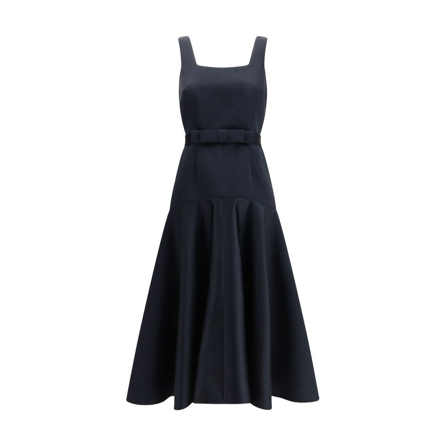 Blue Polyester Casual Dress