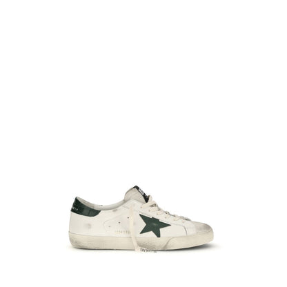 White Calf Leather Bos Taurus Low Top Sneakers