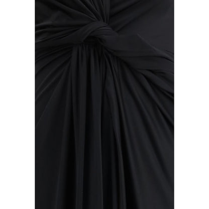 Black Polyamide Casual Dress