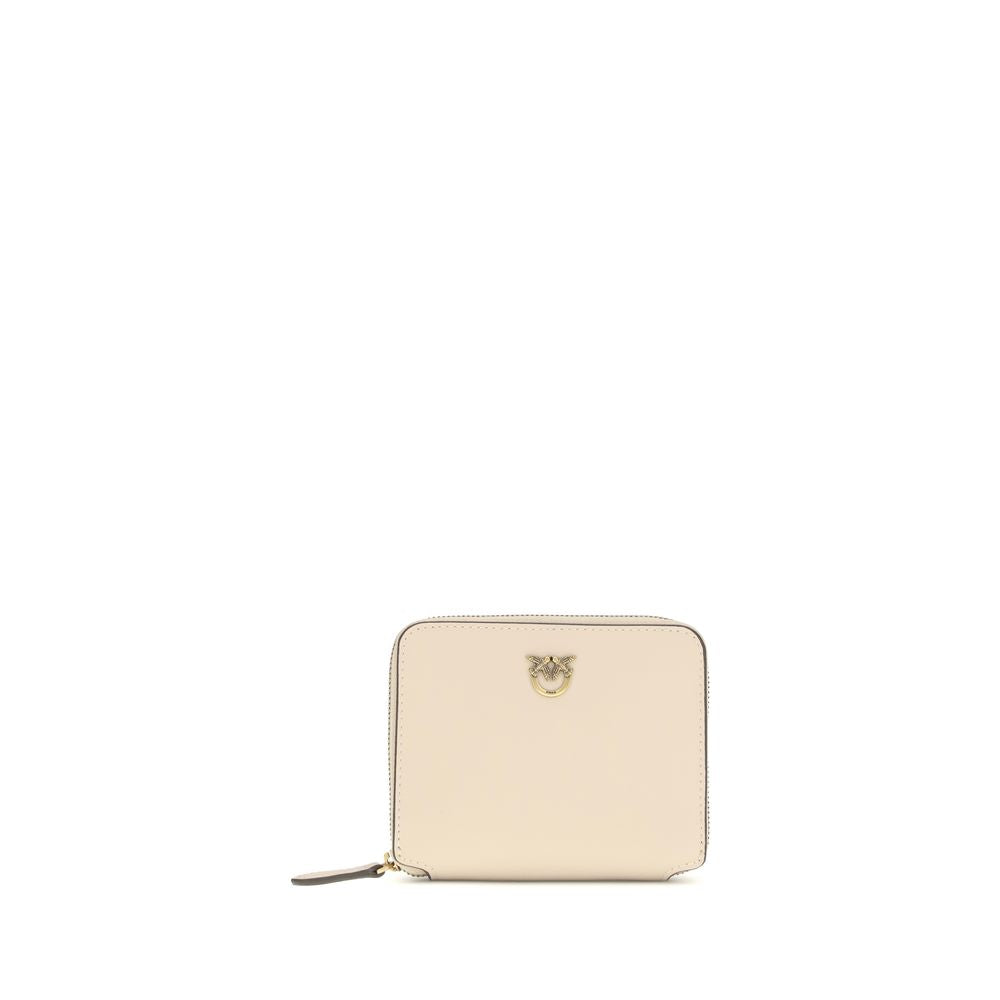 Beige Calf Leather Bos Taurus Wallet