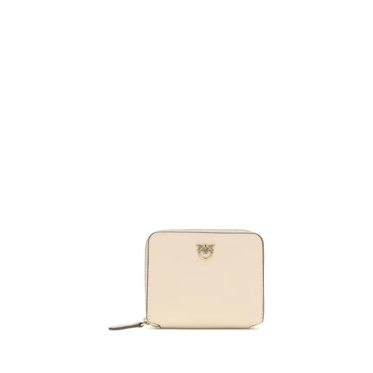 Beige Calf Leather Bos Taurus Wallet