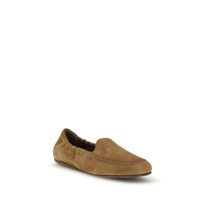 Brown Calf Leather Bos Taurus Slip-On Loafers